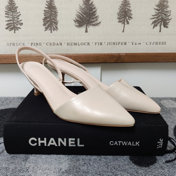 Halston Nude Sling Backs - 11 - Picture 2 of 8